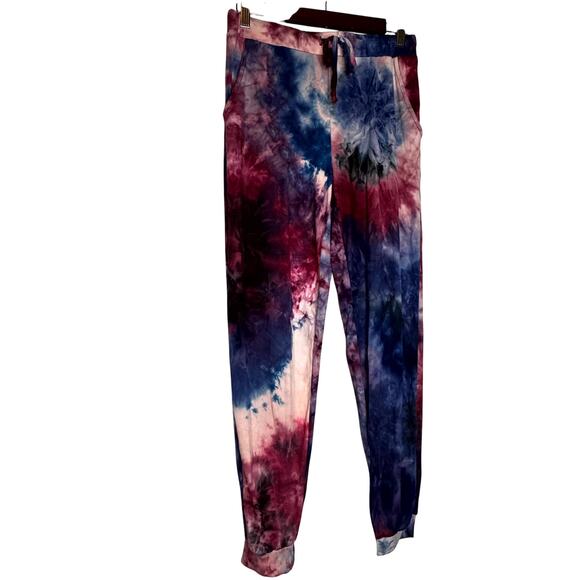 Laila Jayde Tie Dye Joggers Multicolor Soft Stretch NWT Women’s Medium - Picture 2 of 10